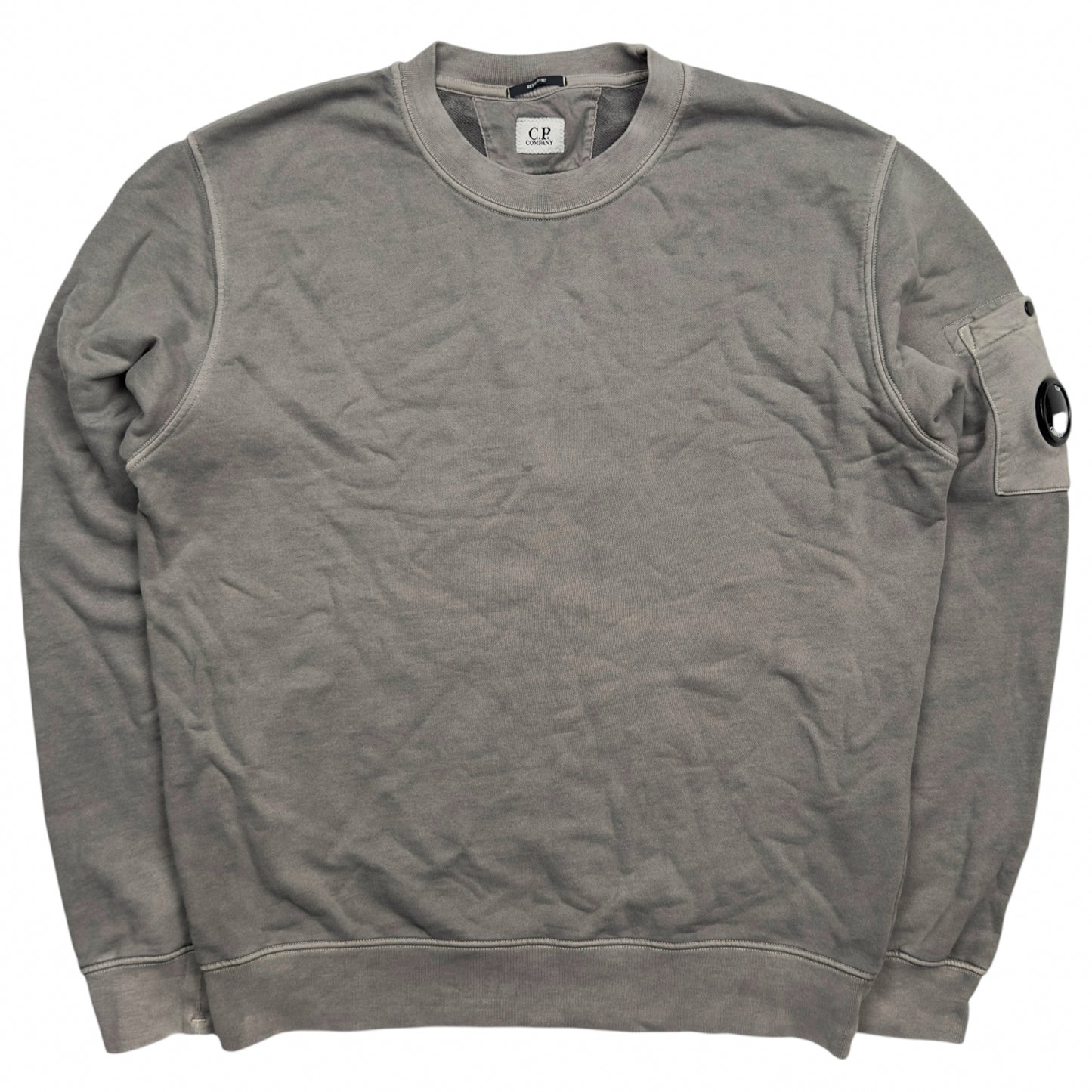 C.P. Company Resist Dyed Crewneck Sweater - Grey