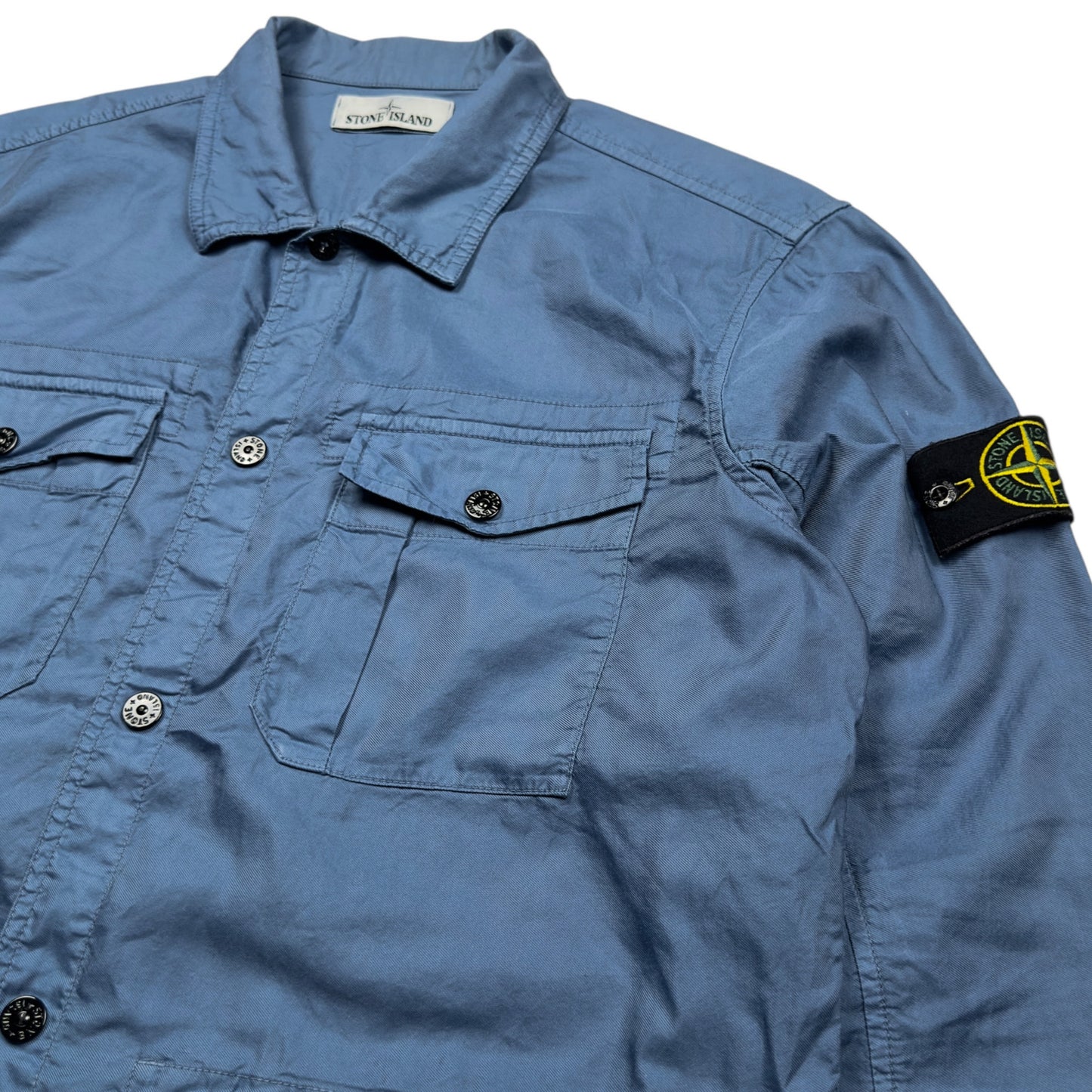 S/S 14 Stone Island Cotton Multipocket Overshirt - Blue