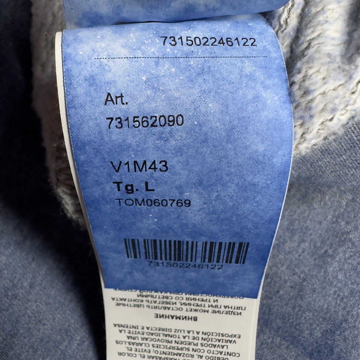 A/W 20 Stone Island Dust Colour Treatment Hoodie - Blue