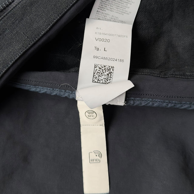 S/S 25 Stone Island Diagonal Linen Ghost Field Jacket