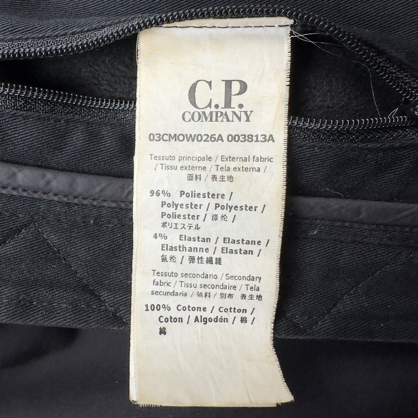 C.P. Company Soft Shell Goggle Jacket - Black
