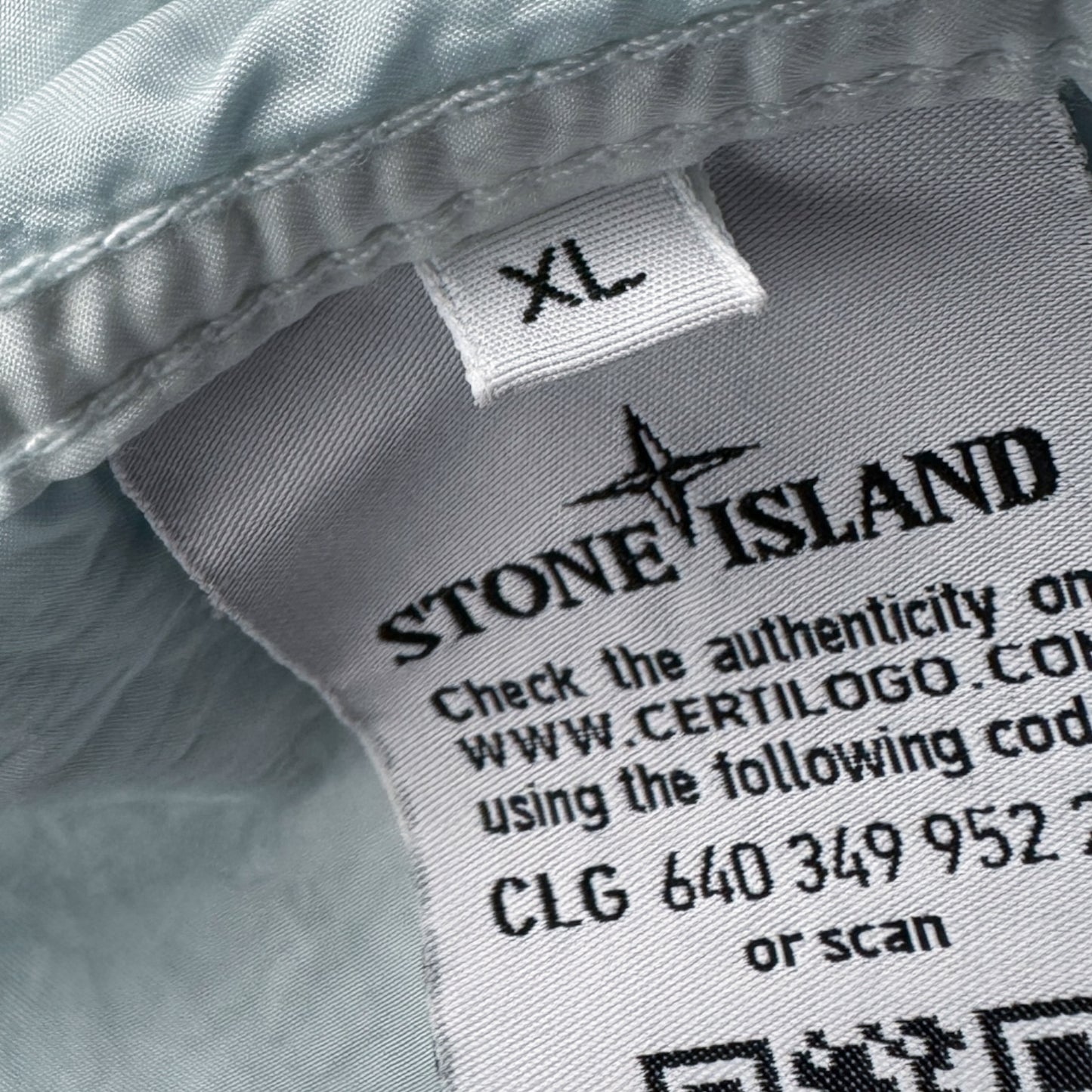 S/S 21 Stone Island Nylon Raso TC Field Jacket - Ice Blue