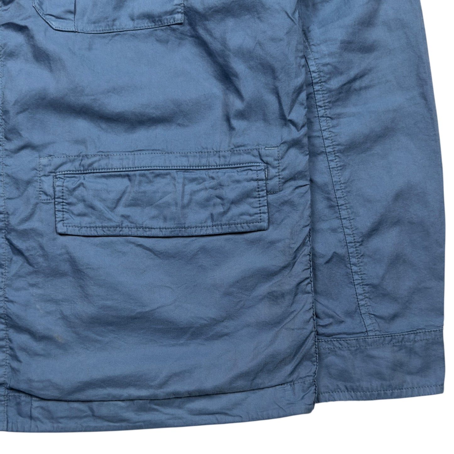 S/S 14 Stone Island Cotton Multipocket Overshirt - Blue