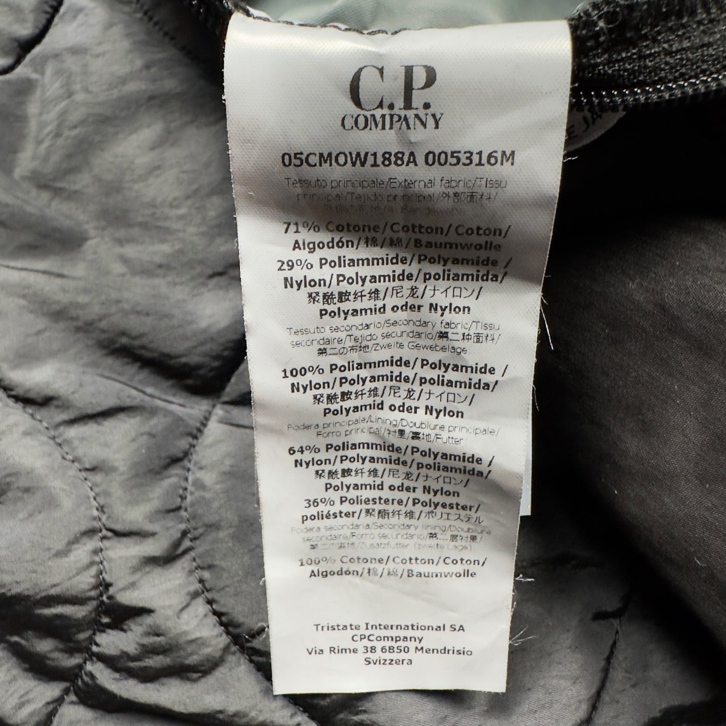 C.P. Company 50 Fili La Mille Goggle Jacket - Black