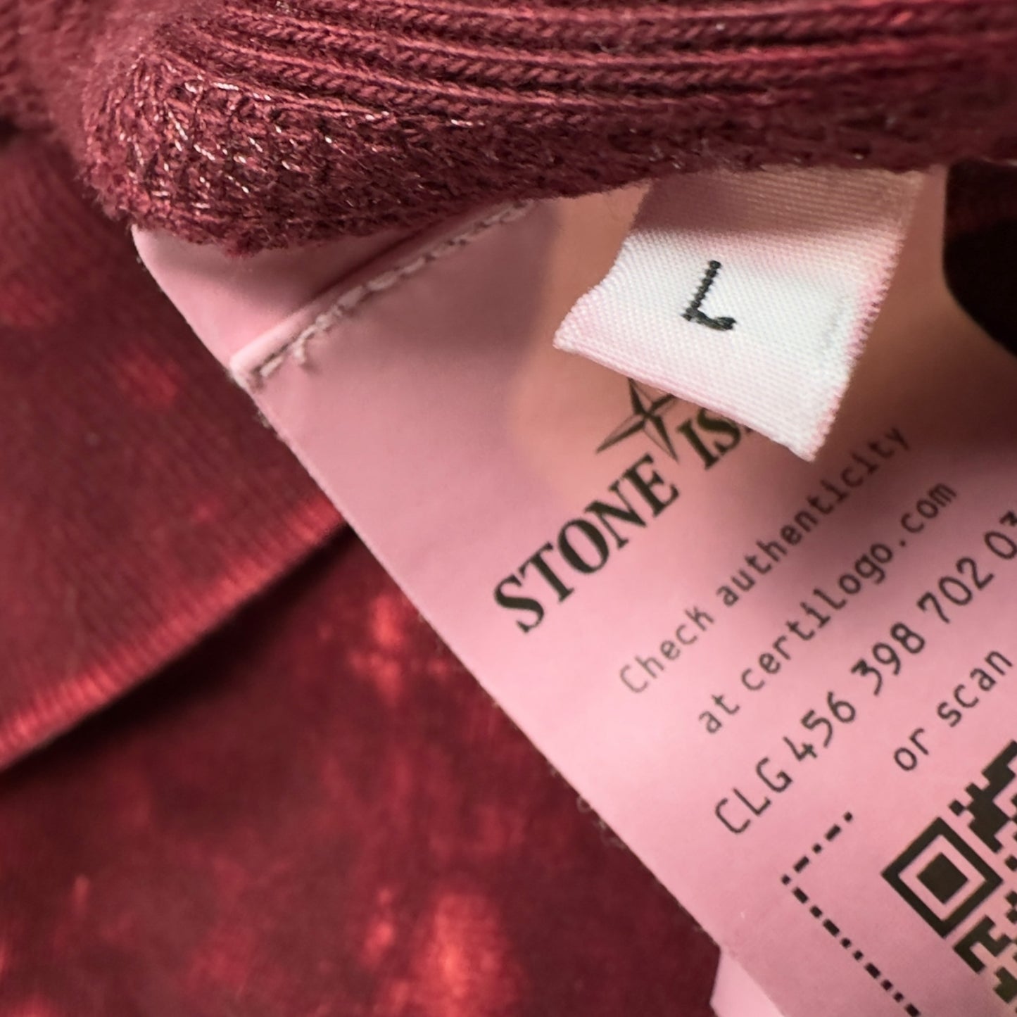 A/W 21 Stone Island OVD Hoodie - Burgundy
