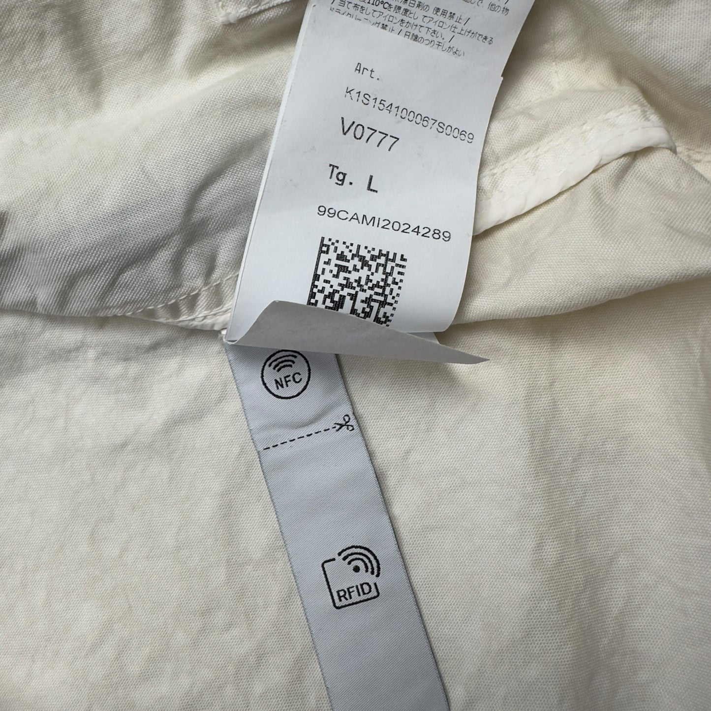 S/S 25 Stone Island Organic Look Nylon Panama TC Bomber Jacket - Ivory