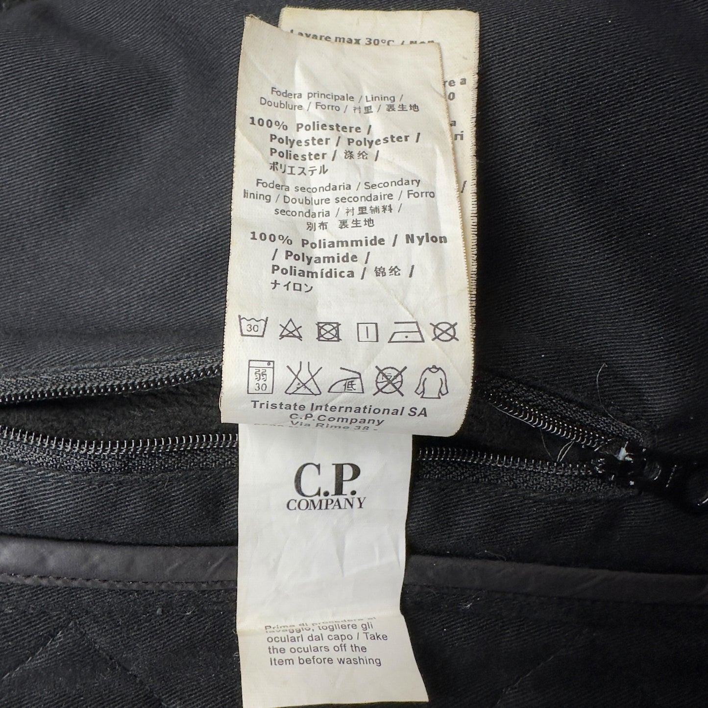 C.P. Company Soft Shell Goggle Jacket - Black
