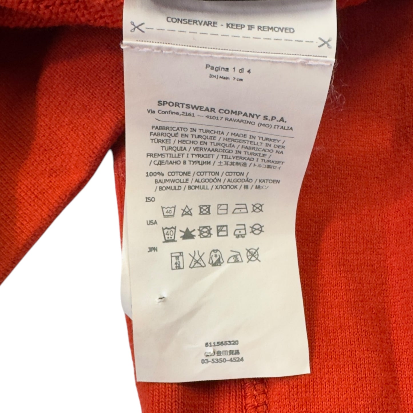 A/W 14 Stone Island Crewneck Sweat - Orange