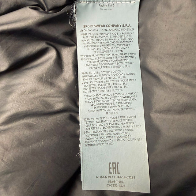 A/W 18 Stone Island Cotton Metal Watro Down Puffer Jacket