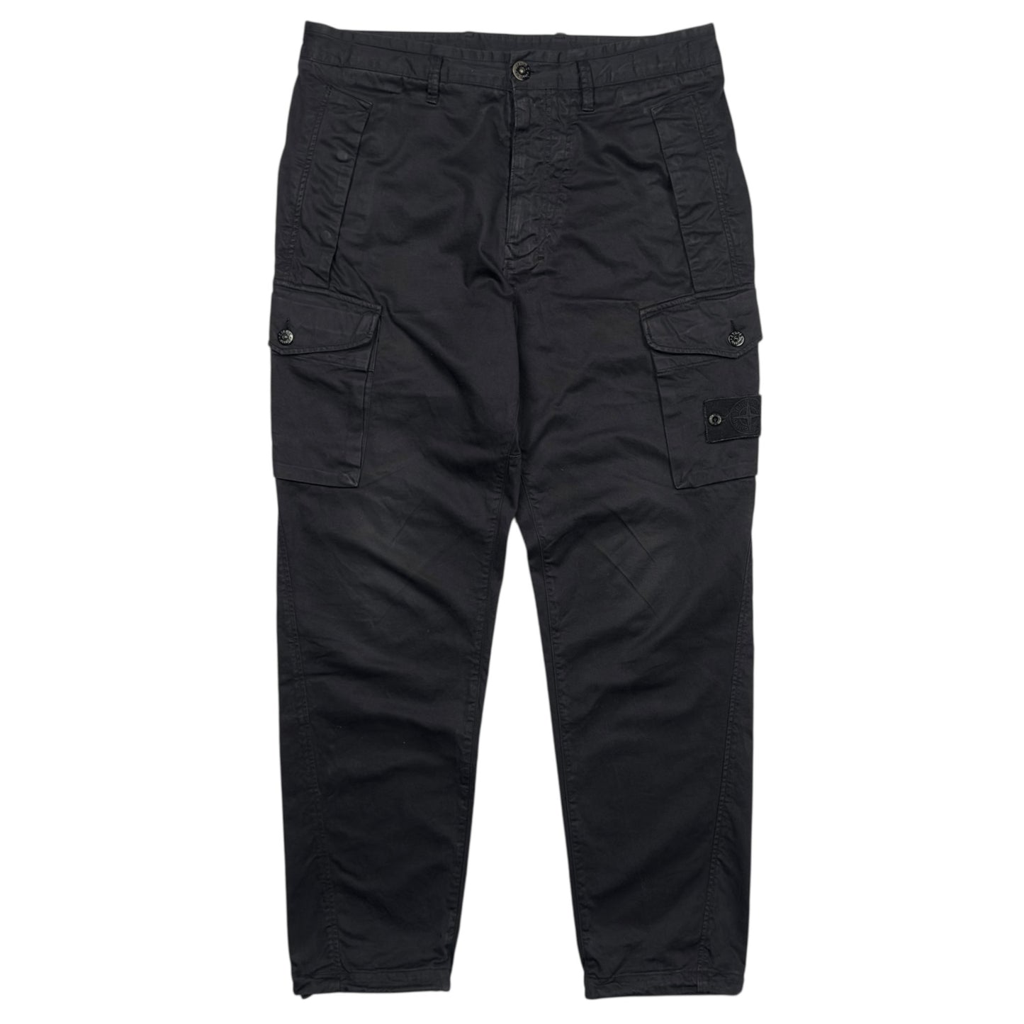 A/W 20 Stone Island Ghost Cargo Trousers - Black
