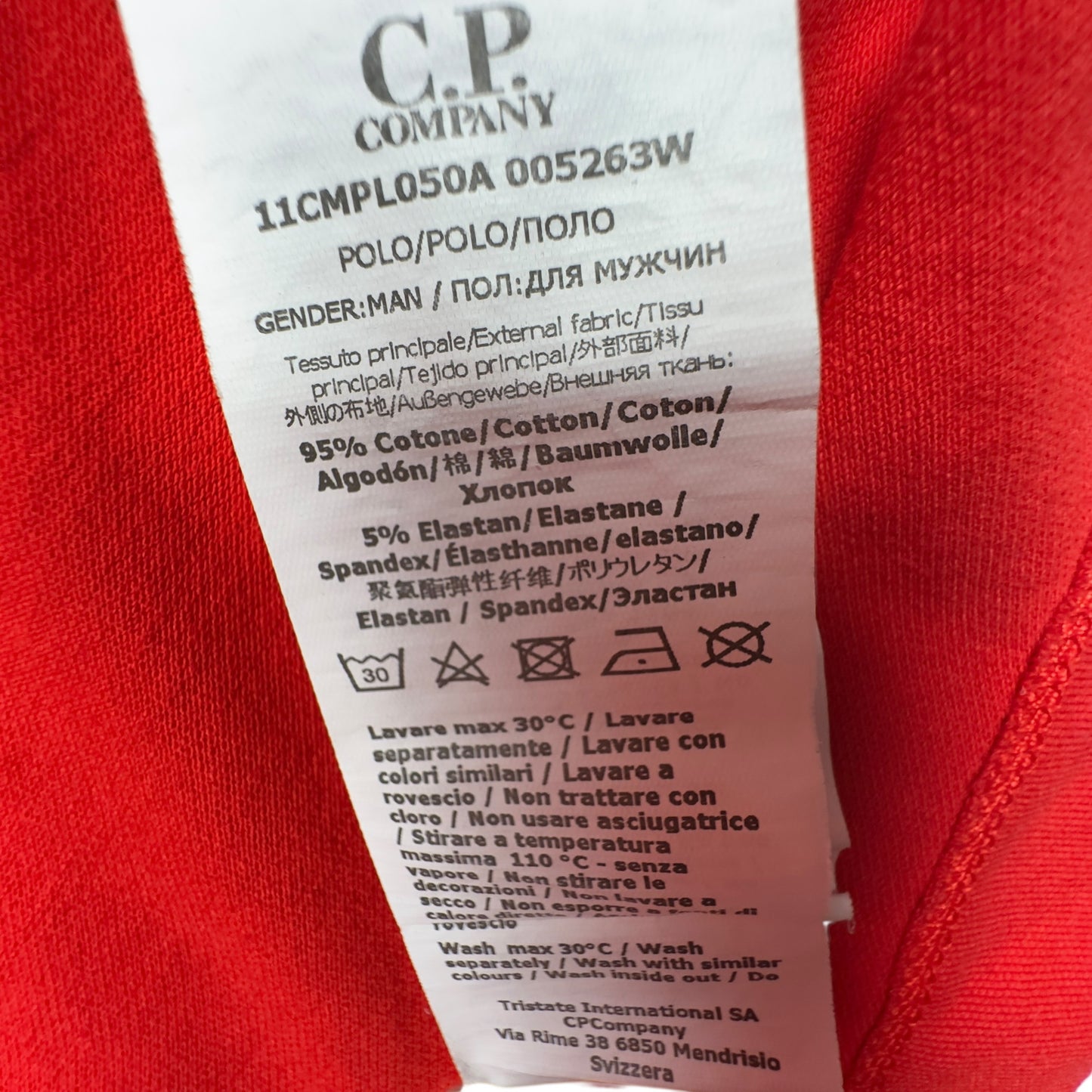 C.P. Company Polo Shirt - Red
