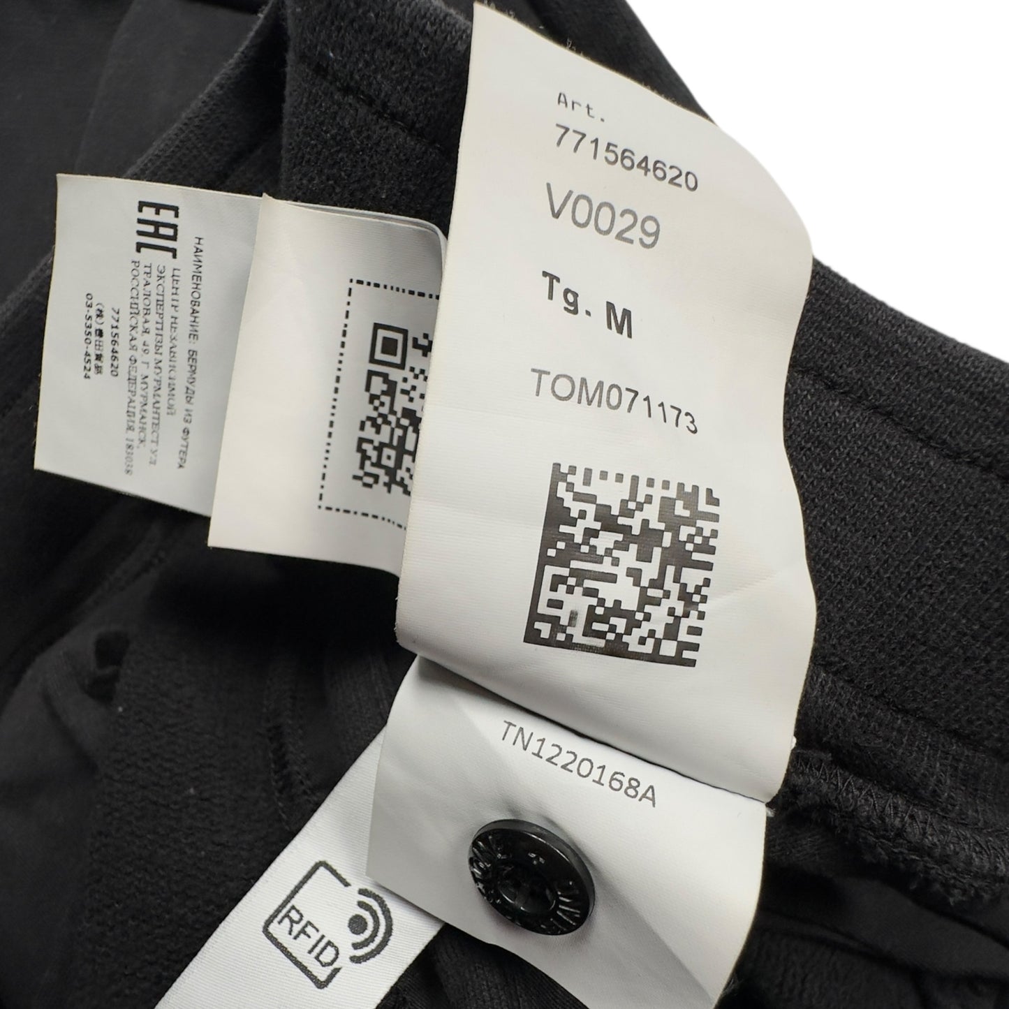 A/W 22 Stone Island Cotton Jersey Cargo Shorts - Black