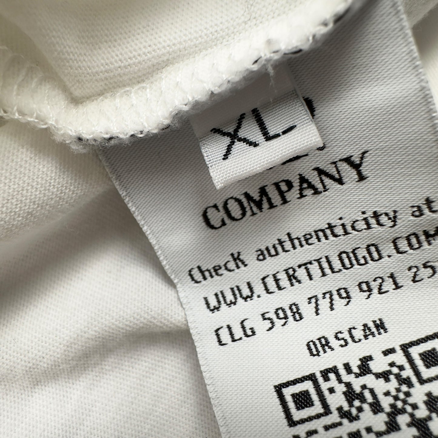 C.P. Company Large Spell Out T-Shirt - White