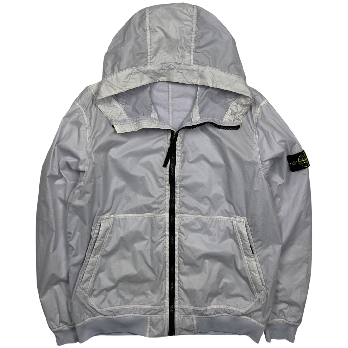A/W 18 Stone Island Lamy Flock Jacket - White