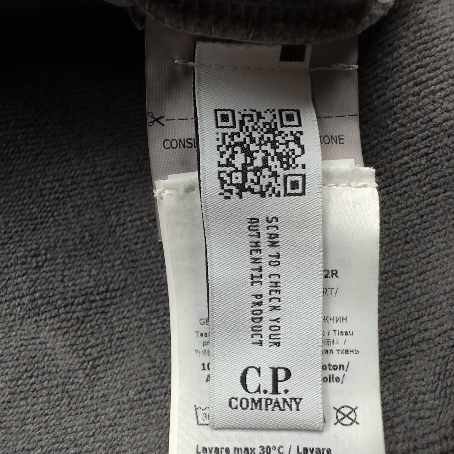 C.P. Company Resist Dyed Crewneck Sweater - Grey
