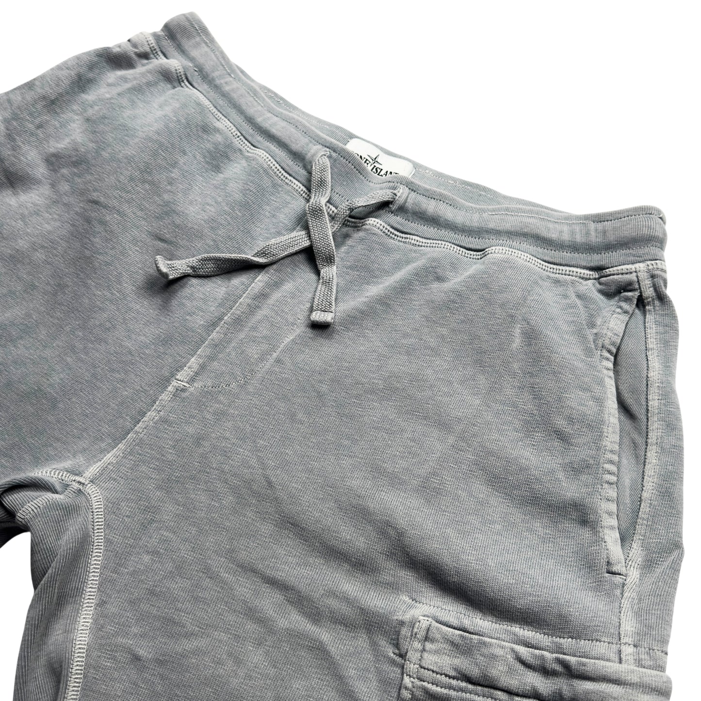 S/S 21 Stone Island Cotton Jersey Cargo Shorts - Grey