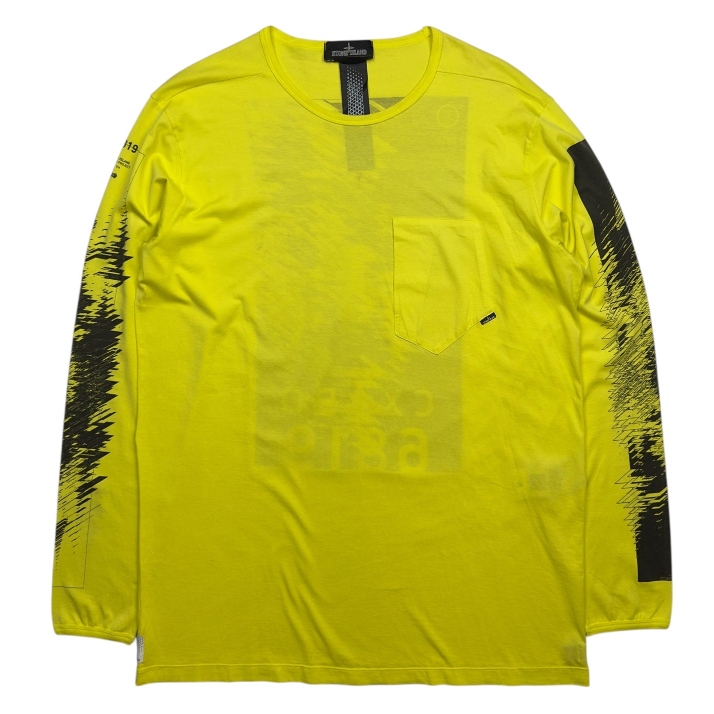 S/S 18 Stone Island Shadow Project Long Sleeve Top - Yellow
