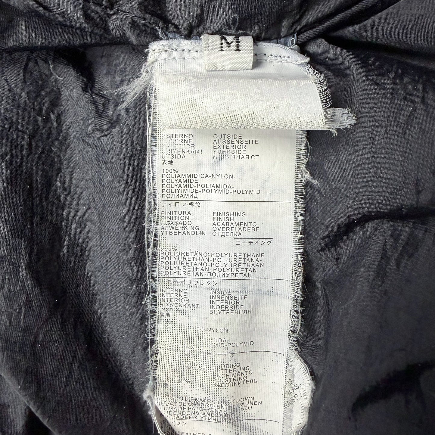 A/W 13 Stone Island Crinkle Reps Down Puffer Parka Jacket - Navy