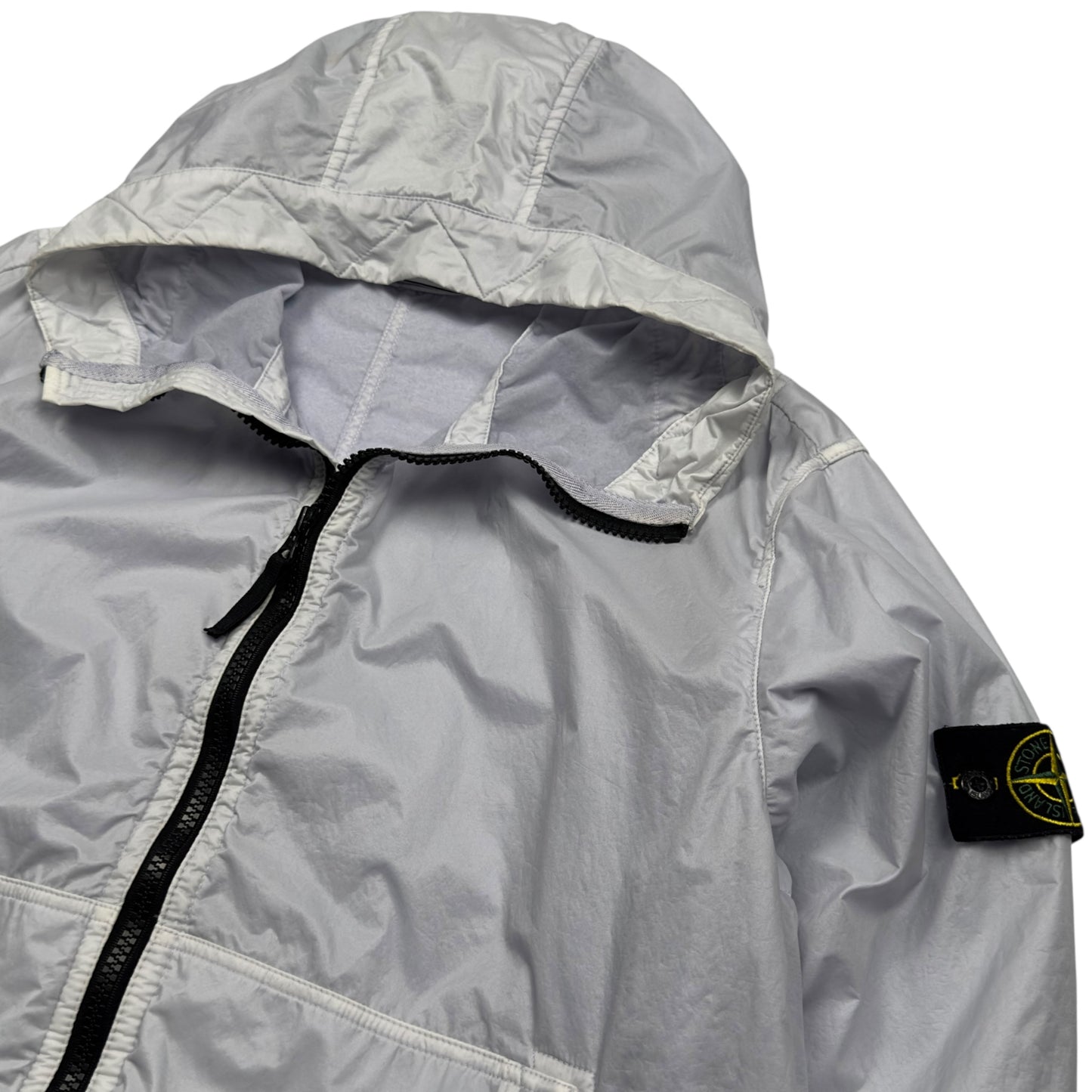 A/W 18 Stone Island Lamy Flock Jacket - White