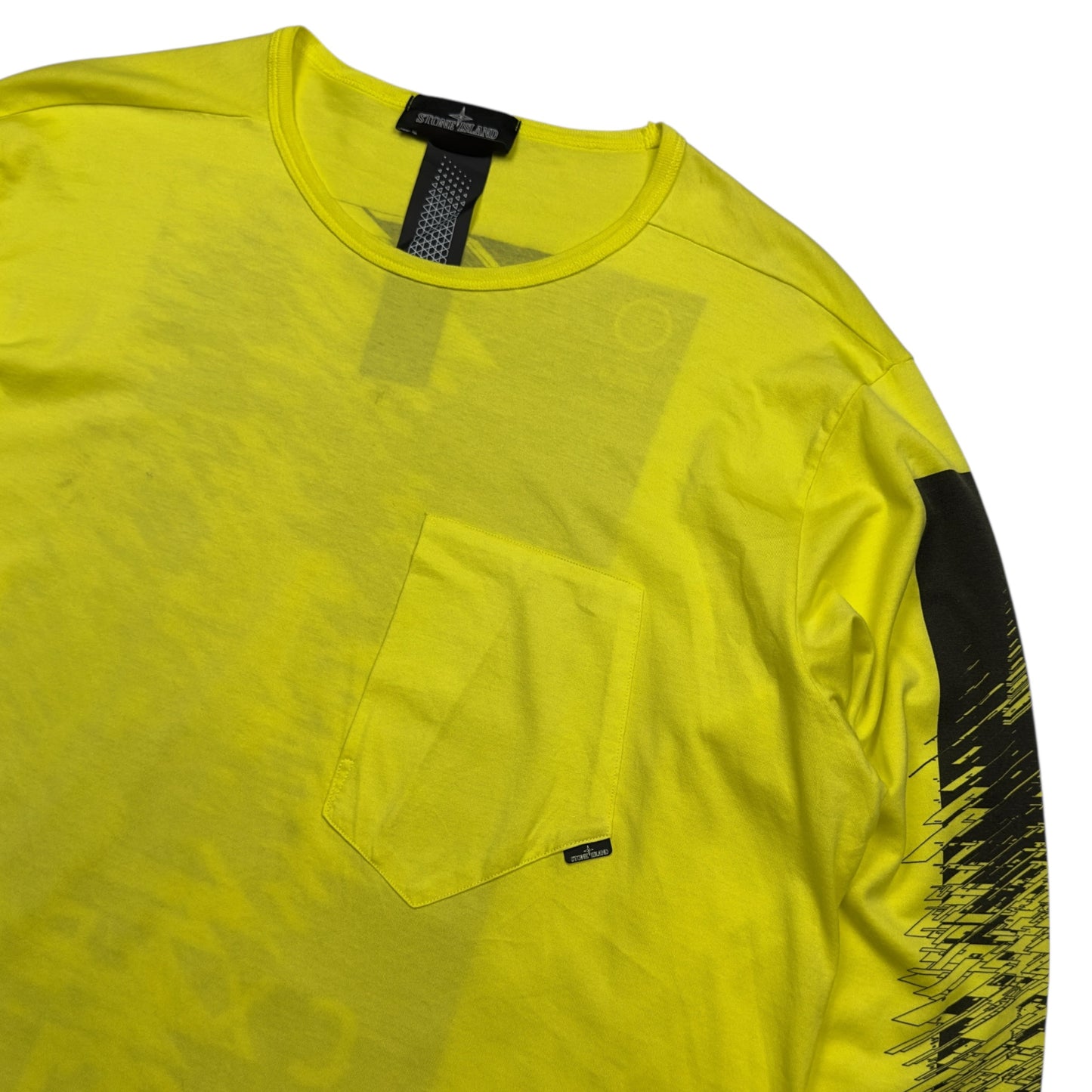 S/S 18 Stone Island Shadow Project Long Sleeve Top - Yellow