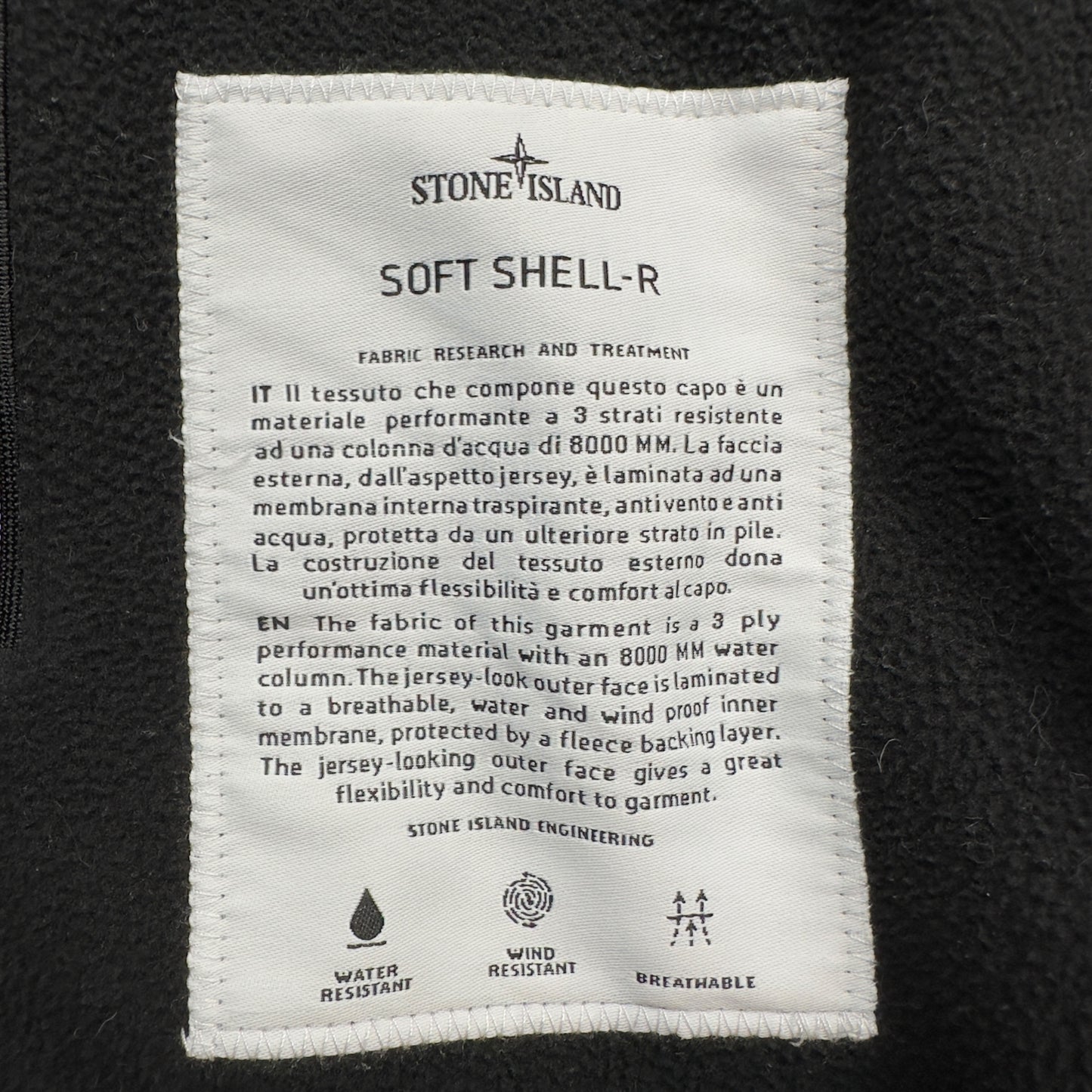 A/W 14 Stone Island Soft Shell R Jacket - Marl Grey