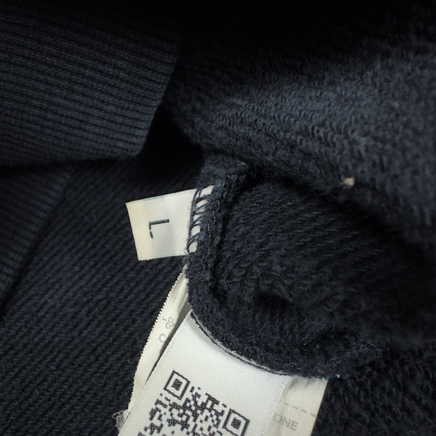 C.P. Company Diagonal Raised Fleece Crewneck Sweater - Navy