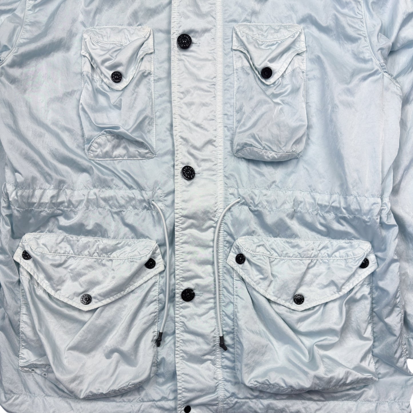 S/S 21 Stone Island Nylon Raso TC Field Jacket - Ice Blue
