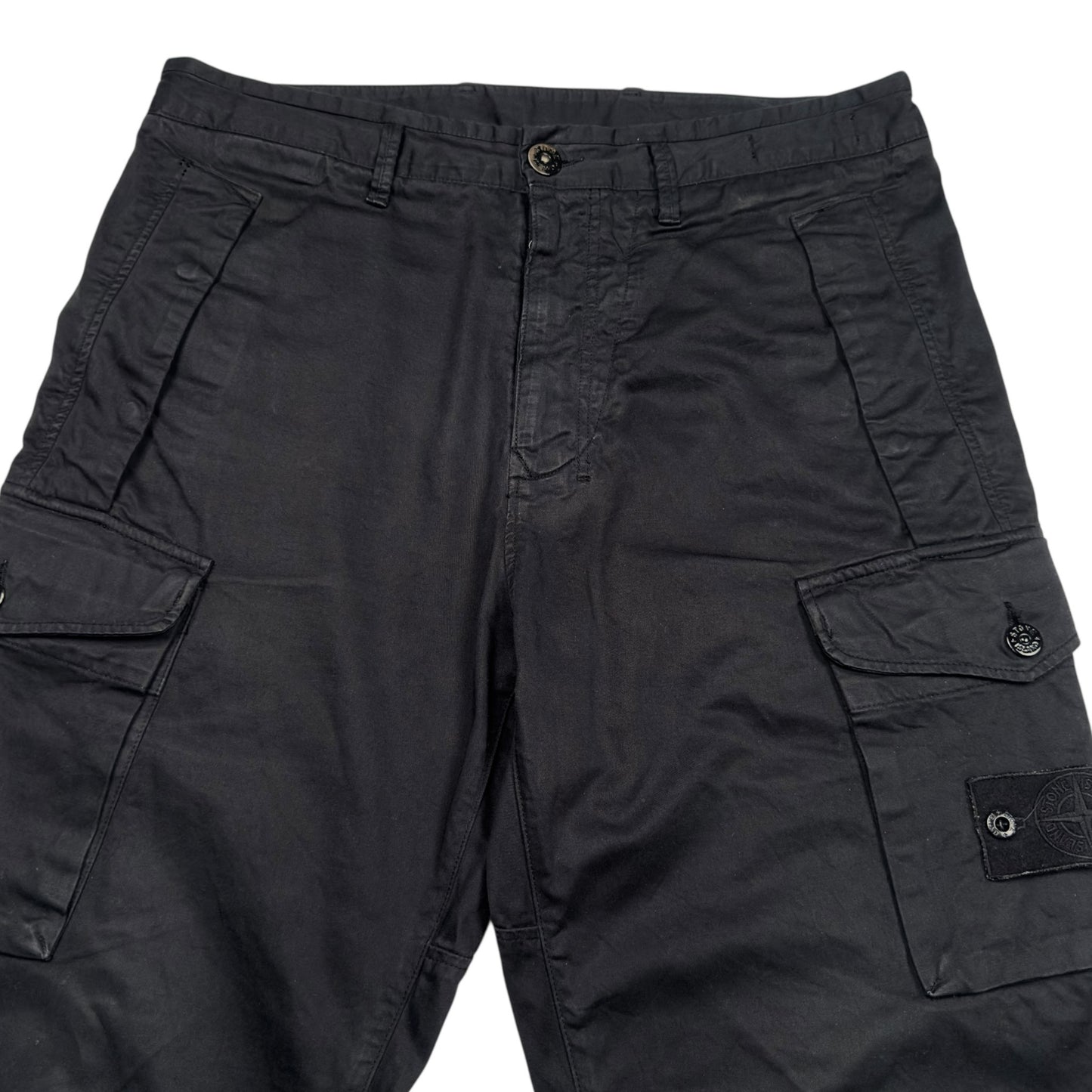 A/W 20 Stone Island Ghost Cargo Trousers - Black