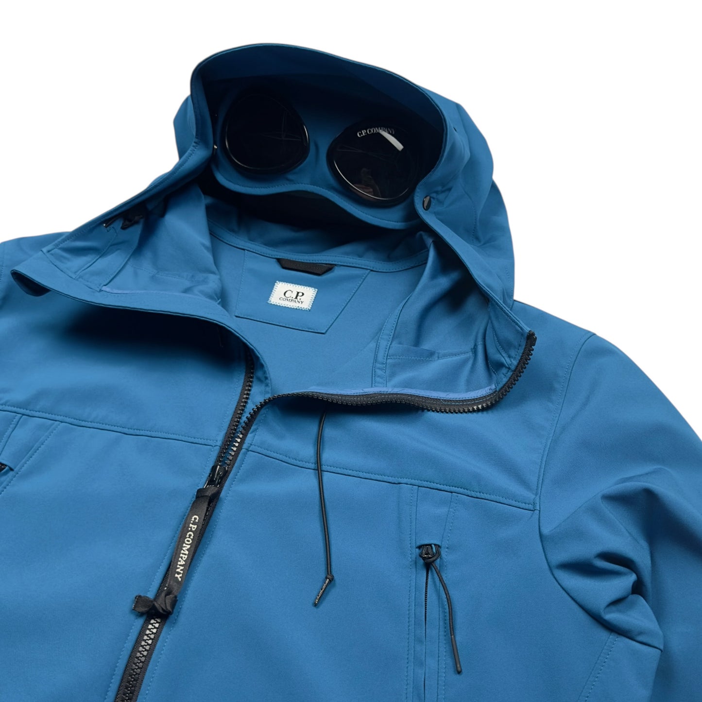 C.P. Company Soft Shell Goggle Jacket - Blue