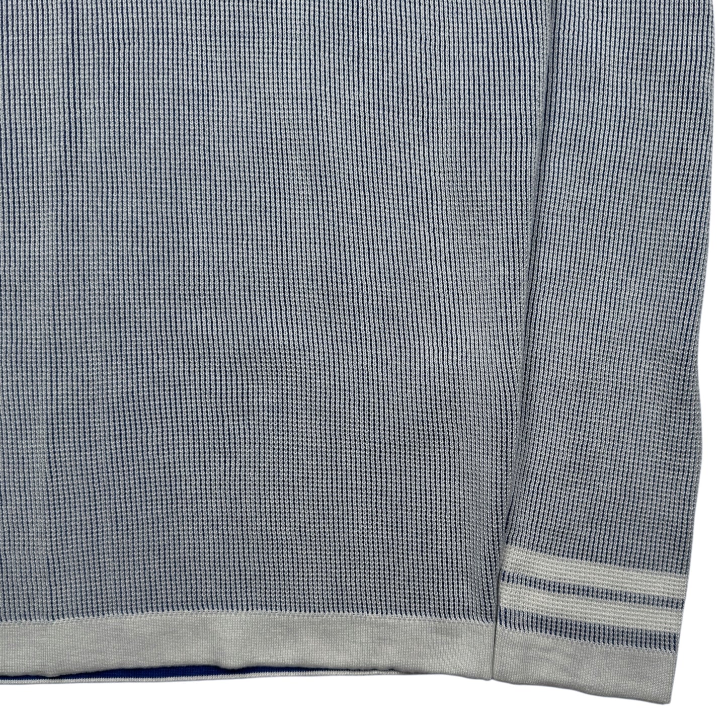 S/S 19 Stone Island Two Tone Optical Ribbing Waffle Knit Sweater