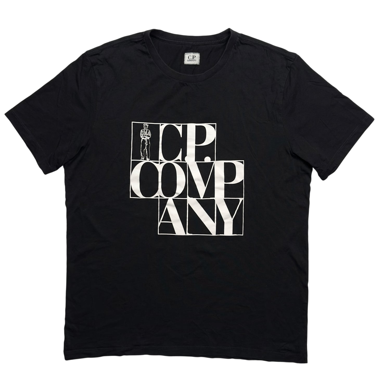 C.P. Company Large Spell Out T-Shirt - Black