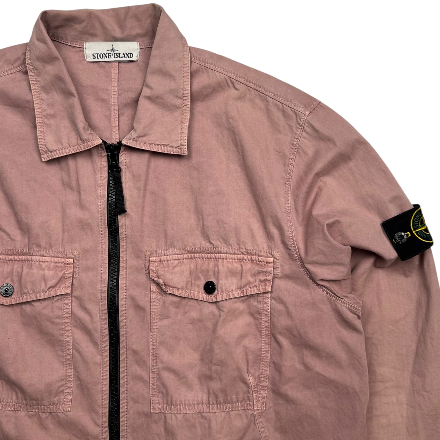A/W 18 Stone Island Cotton Overshirt - Pink