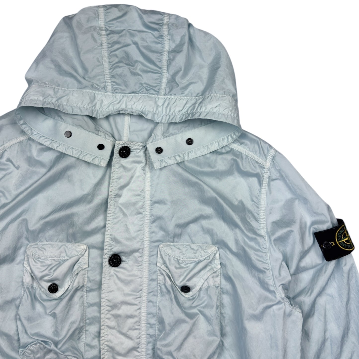 S/S 21 Stone Island Nylon Raso TC Field Jacket - Ice Blue