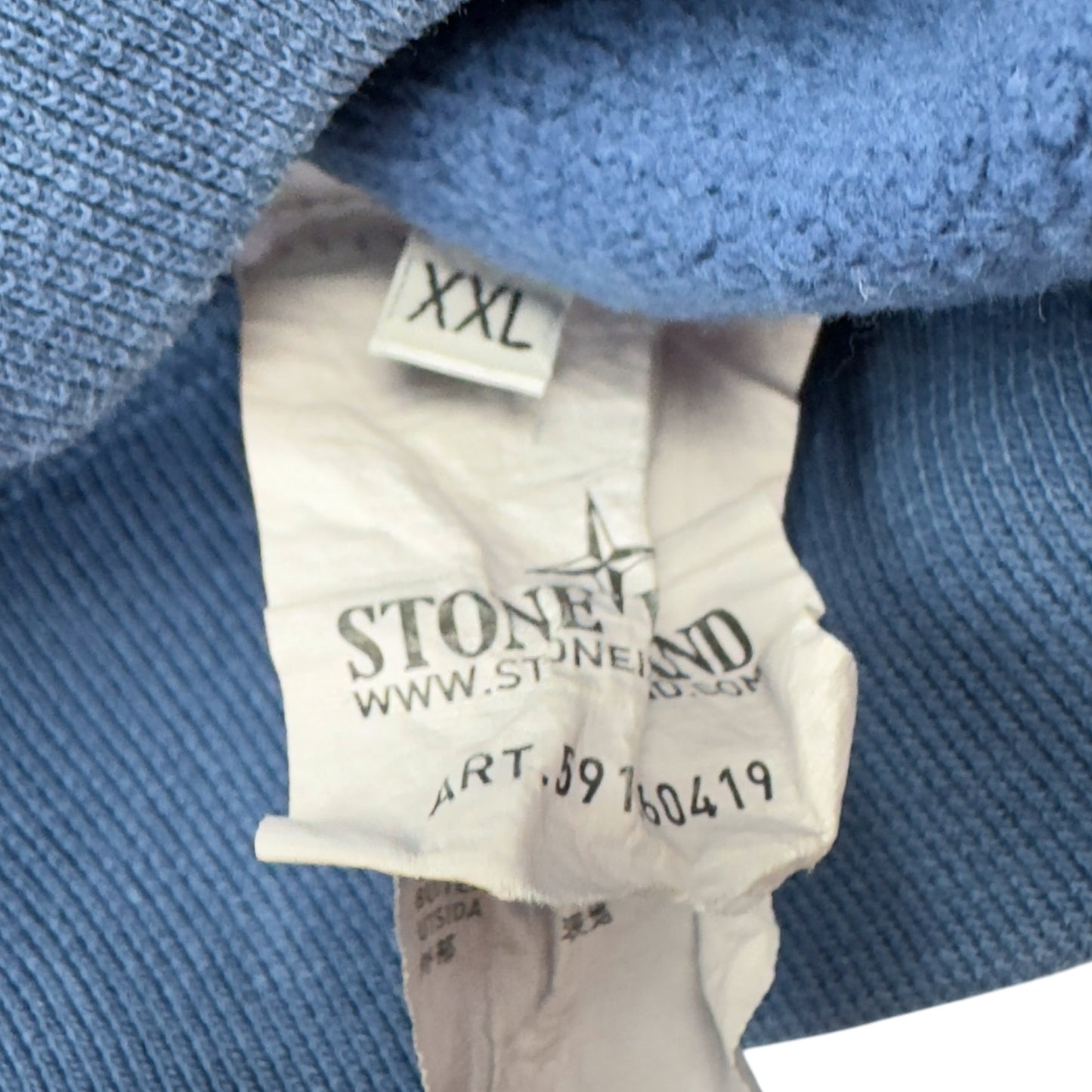 A/W 13 Stone Island Pocket Crewneck Sweater - Blue
