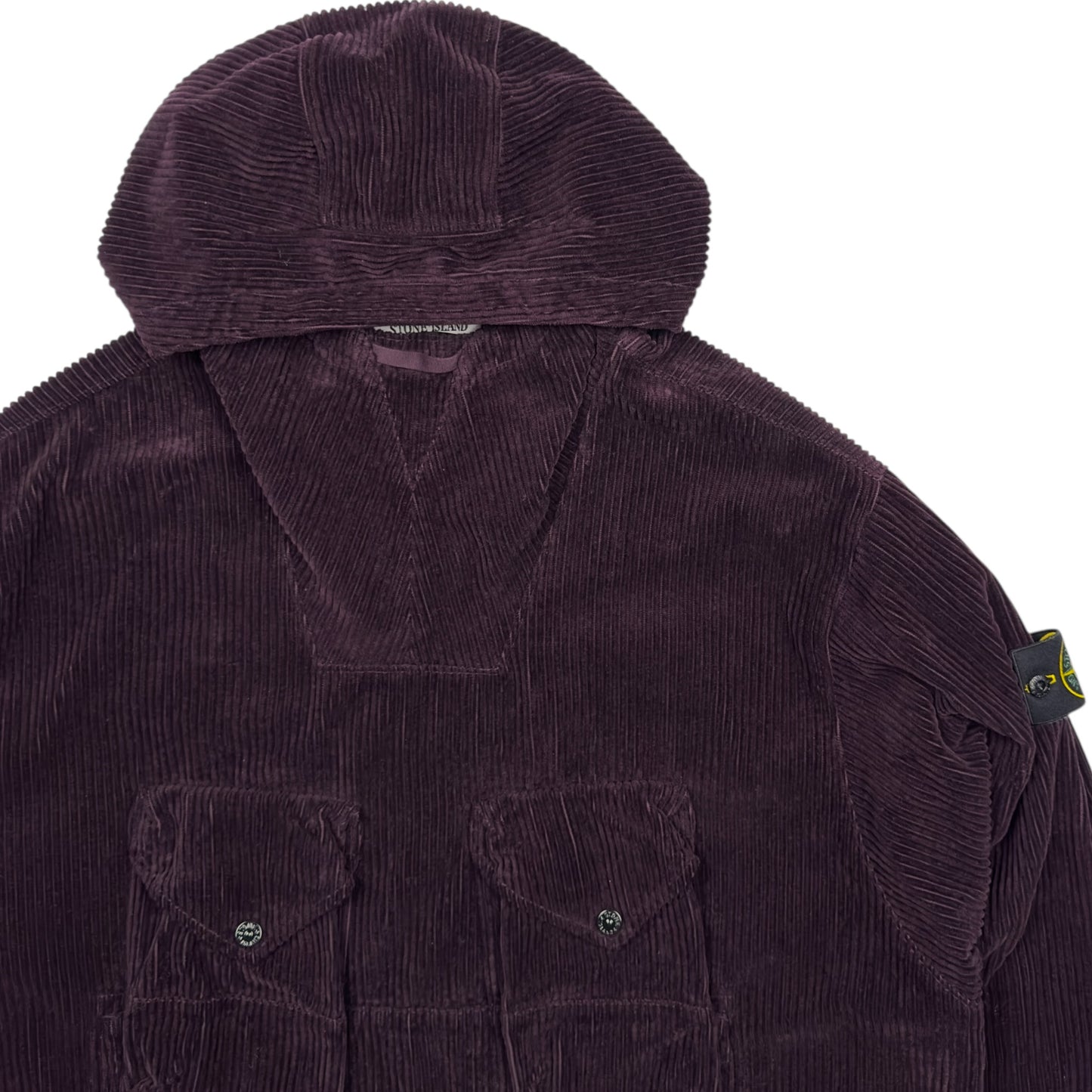 A/W 23 Stone Island Jumbo Corduroy Smock - Dark Burgundy