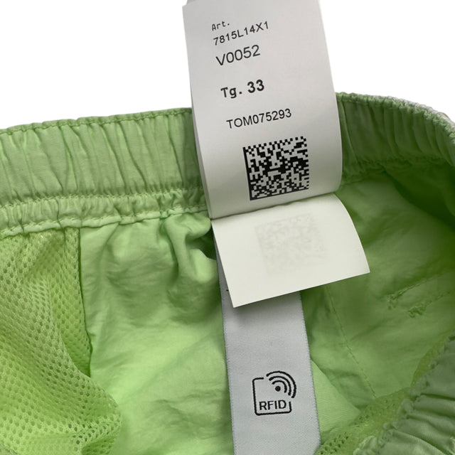 S/S 23 Stone Island Marina Rip Stop Prismatico Shorts - Light Green