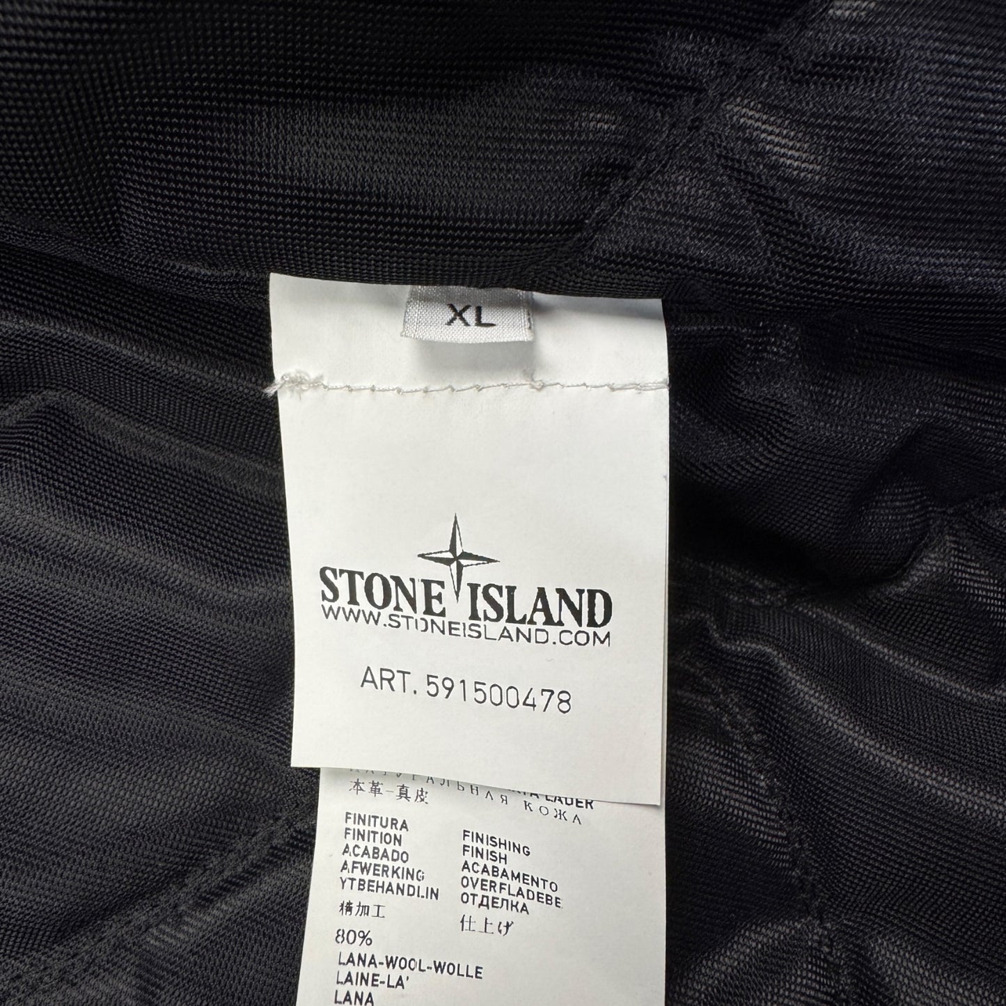 A/W 13 Stone Island Waxed Soft Leather Jacket