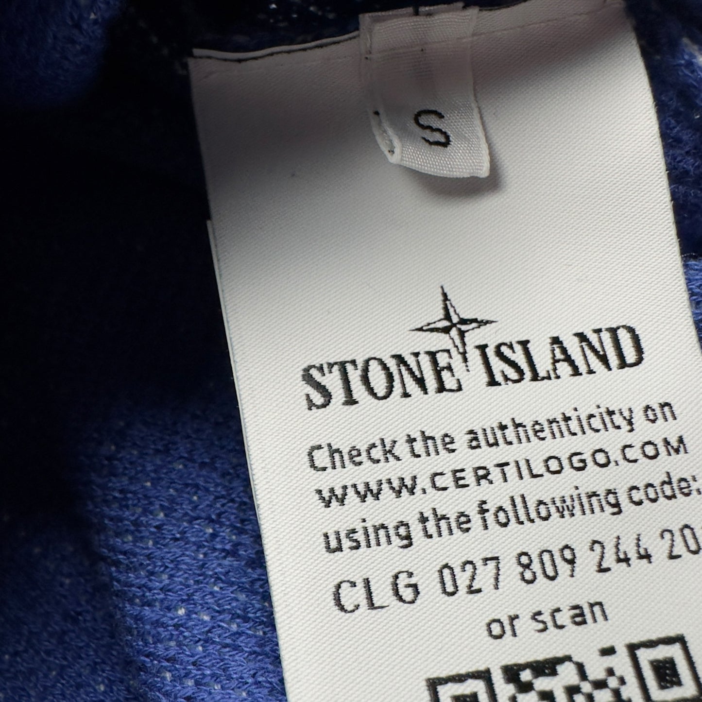 S/S 19 Stone Island Two Tone Optical Ribbing Waffle Knit Sweater
