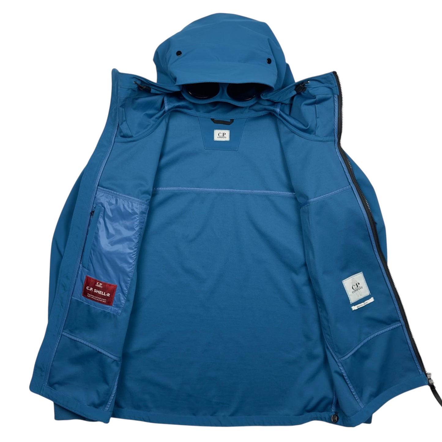 C.P. Company Soft Shell Goggle Jacket - Blue