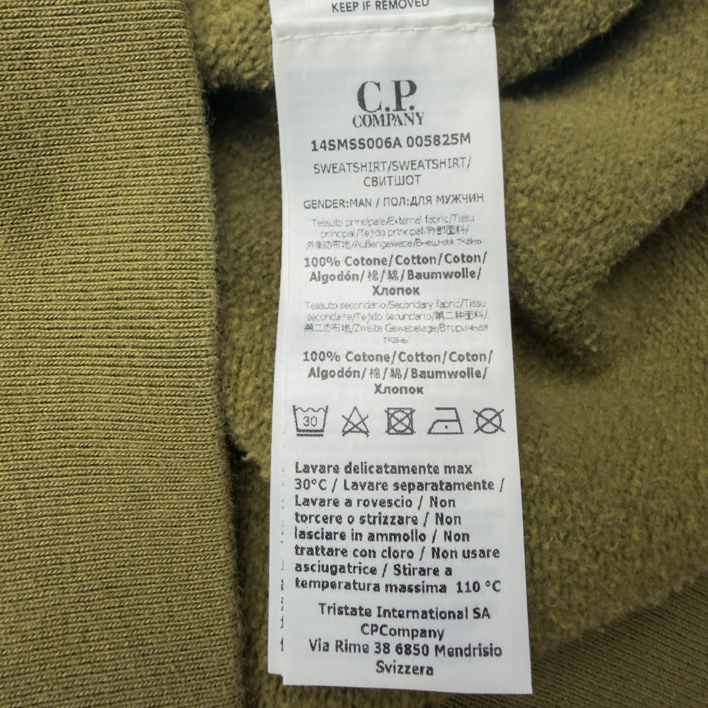 C.P. Company x Palace Over Dyed Crewneck Sweater