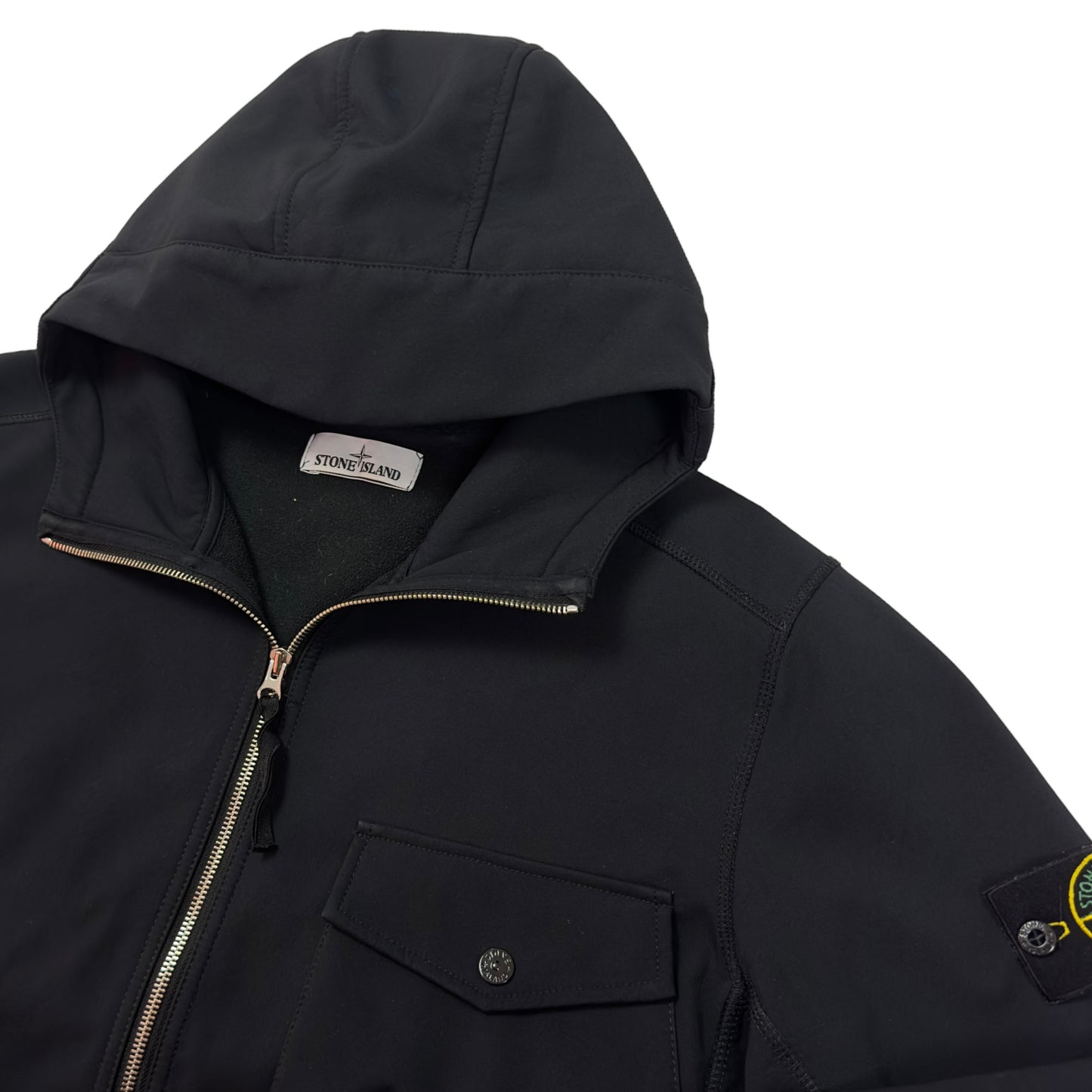 A/W 17 Stone Island Soft Shell R Jacket - Black