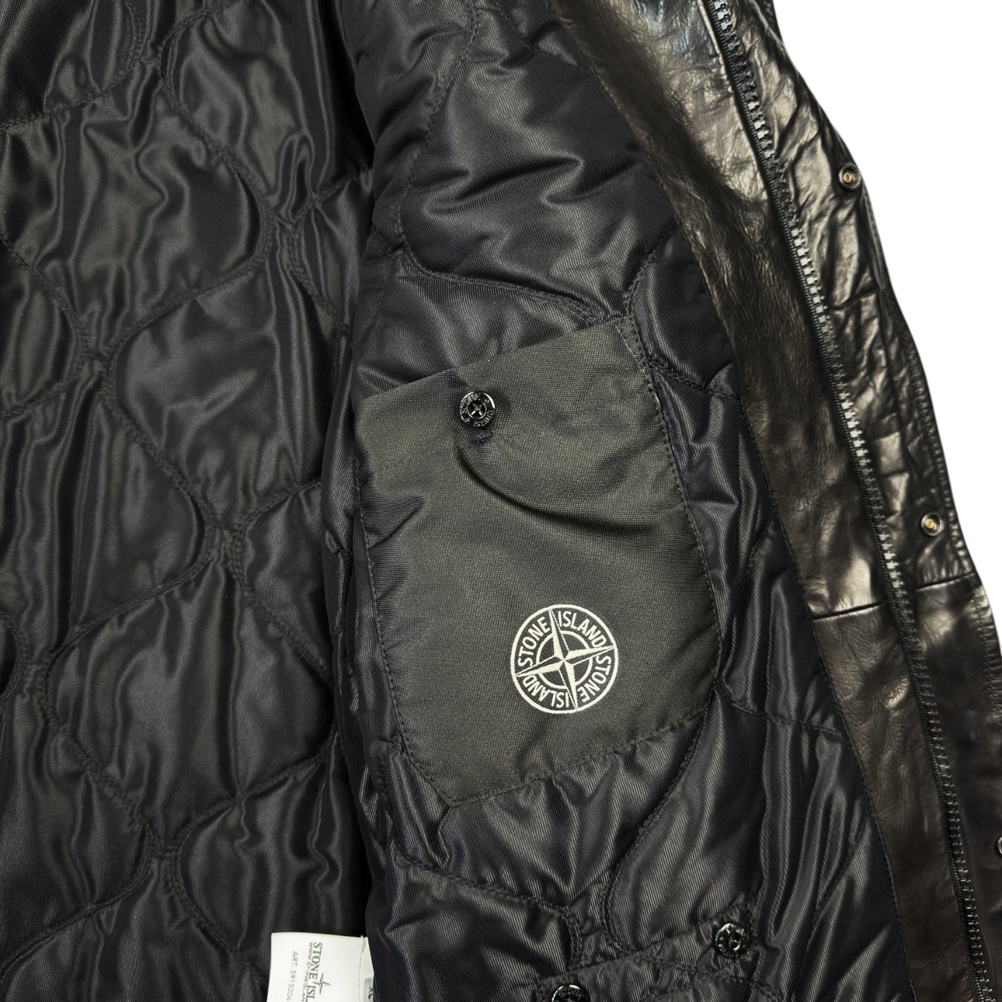 A/W 13 Stone Island Waxed Soft Leather Jacket