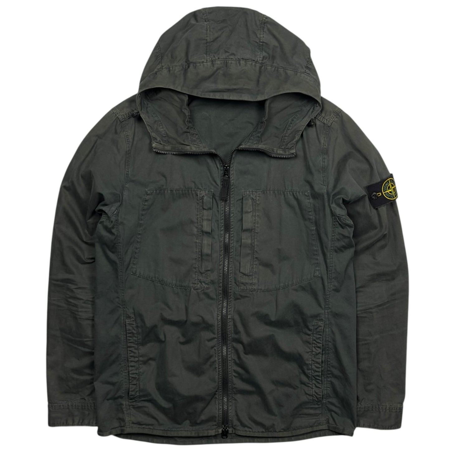A/W 17 Stone Island Hooded Overshirt - Dark Green