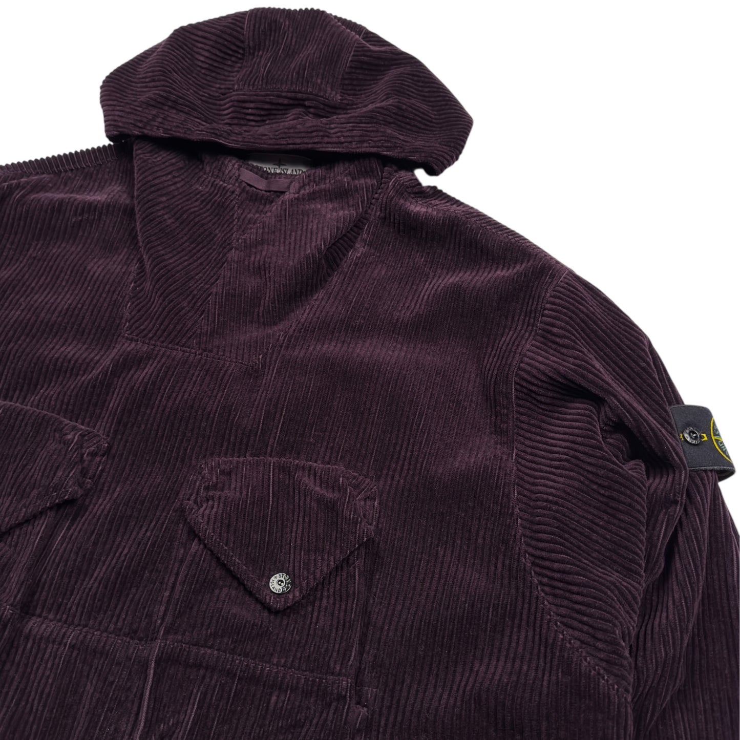 A/W 23 Stone Island Jumbo Corduroy Smock - Dark Burgundy