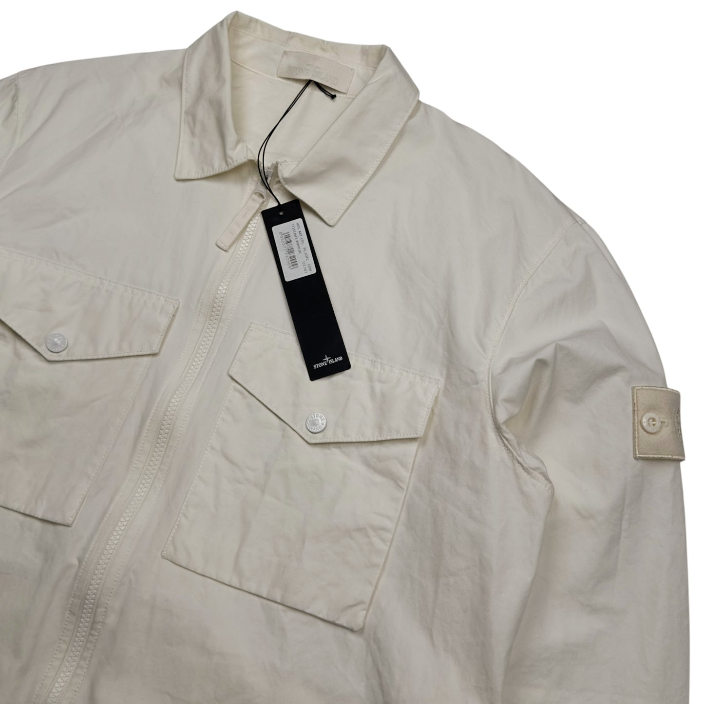 A/W 22 Stone Island O-Ventile Ghost Overshirt - White