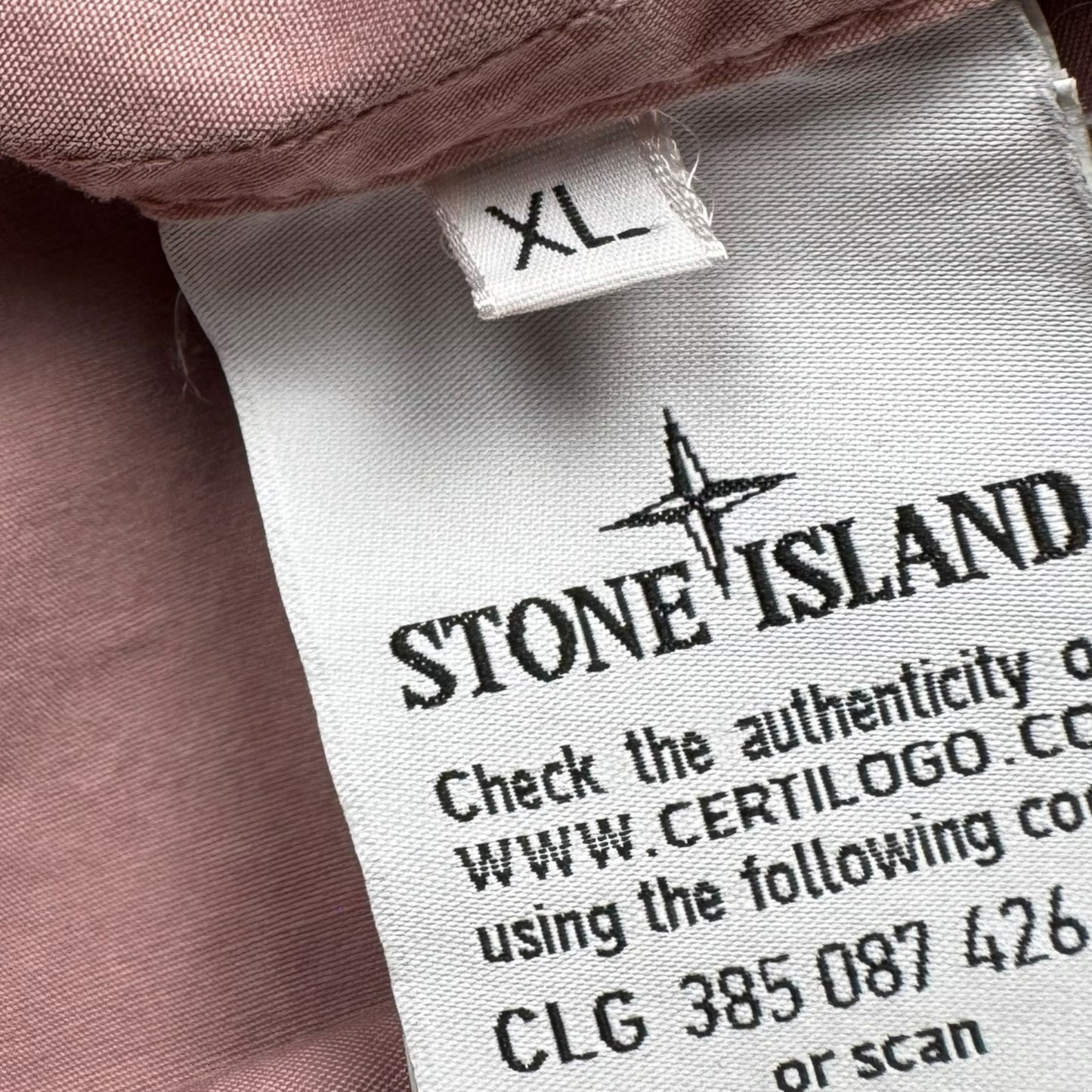 A/W 18 Stone Island Cotton Overshirt - Pink