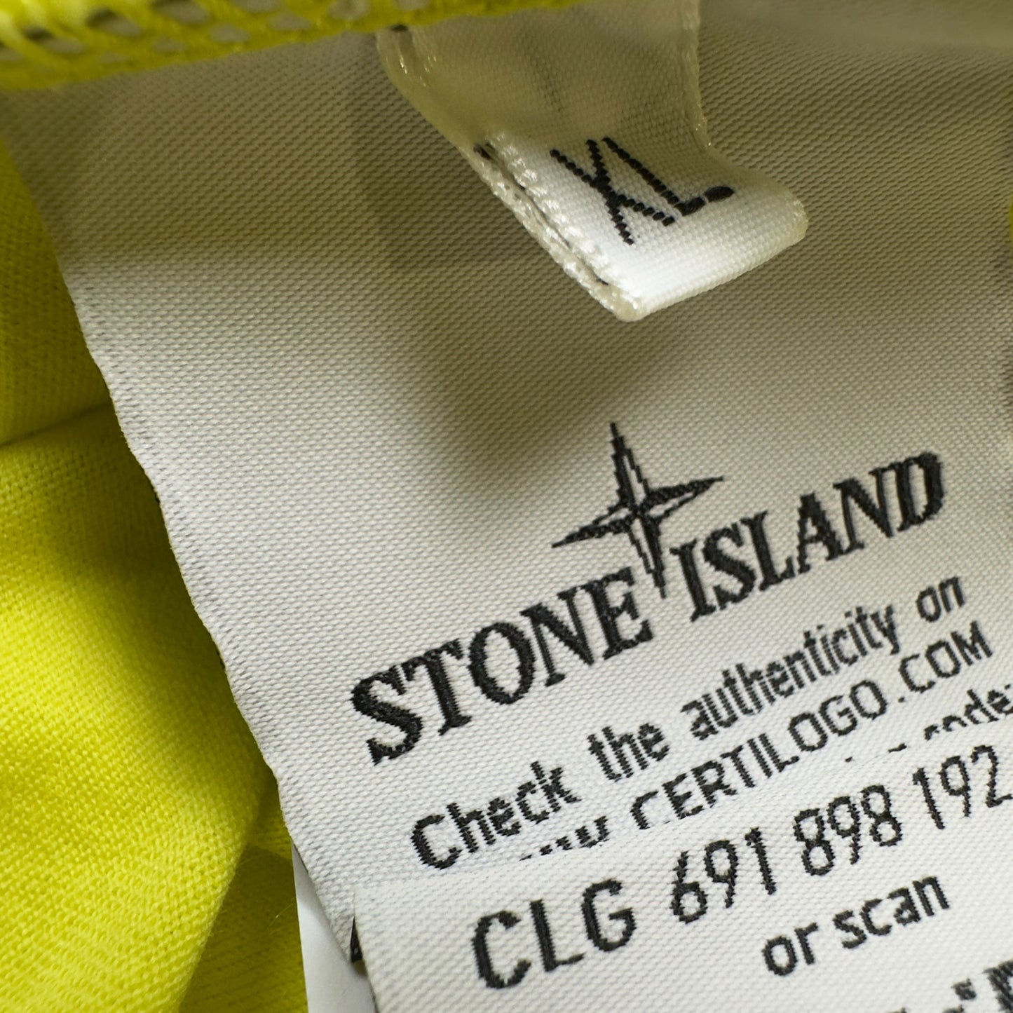 S/S 18 Stone Island Shadow Project Long Sleeve Top - Yellow