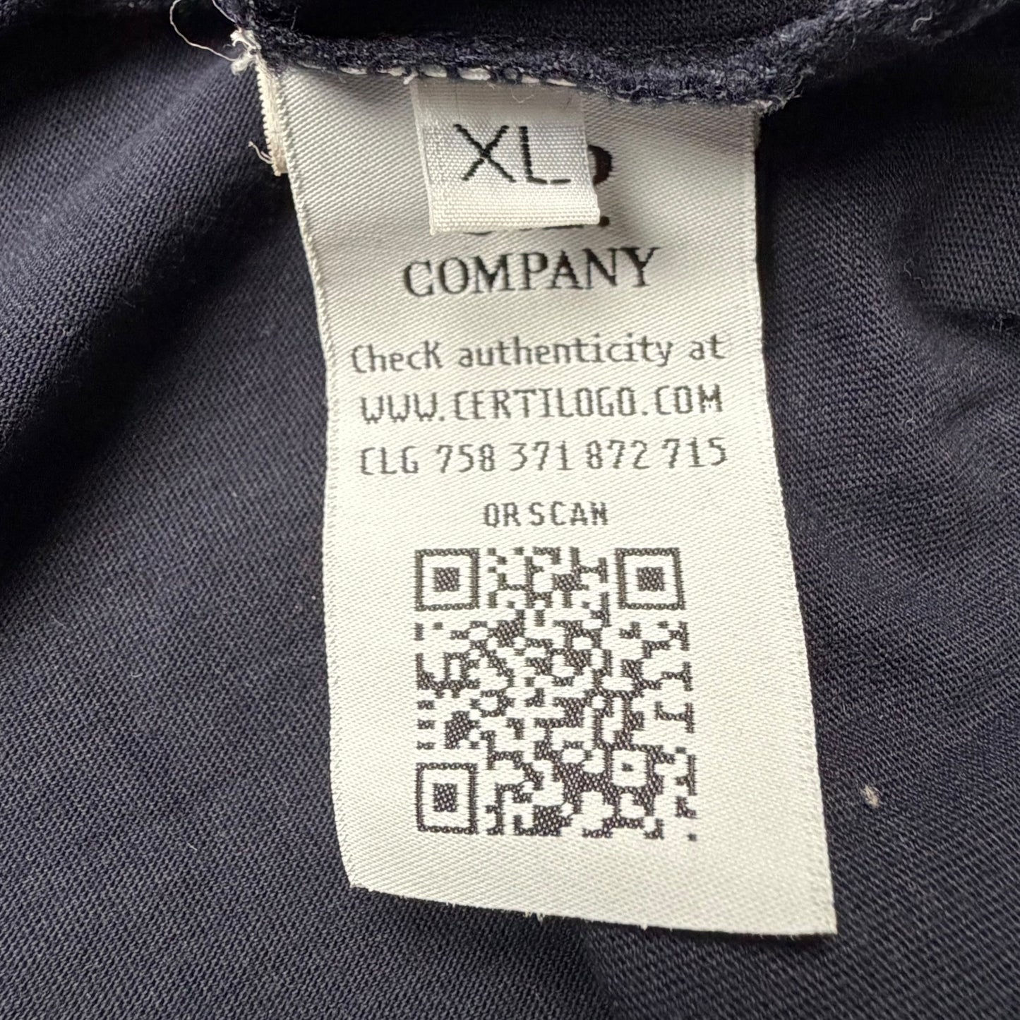 C.P. Company Big Stitch Logo T-Shirt - Navy