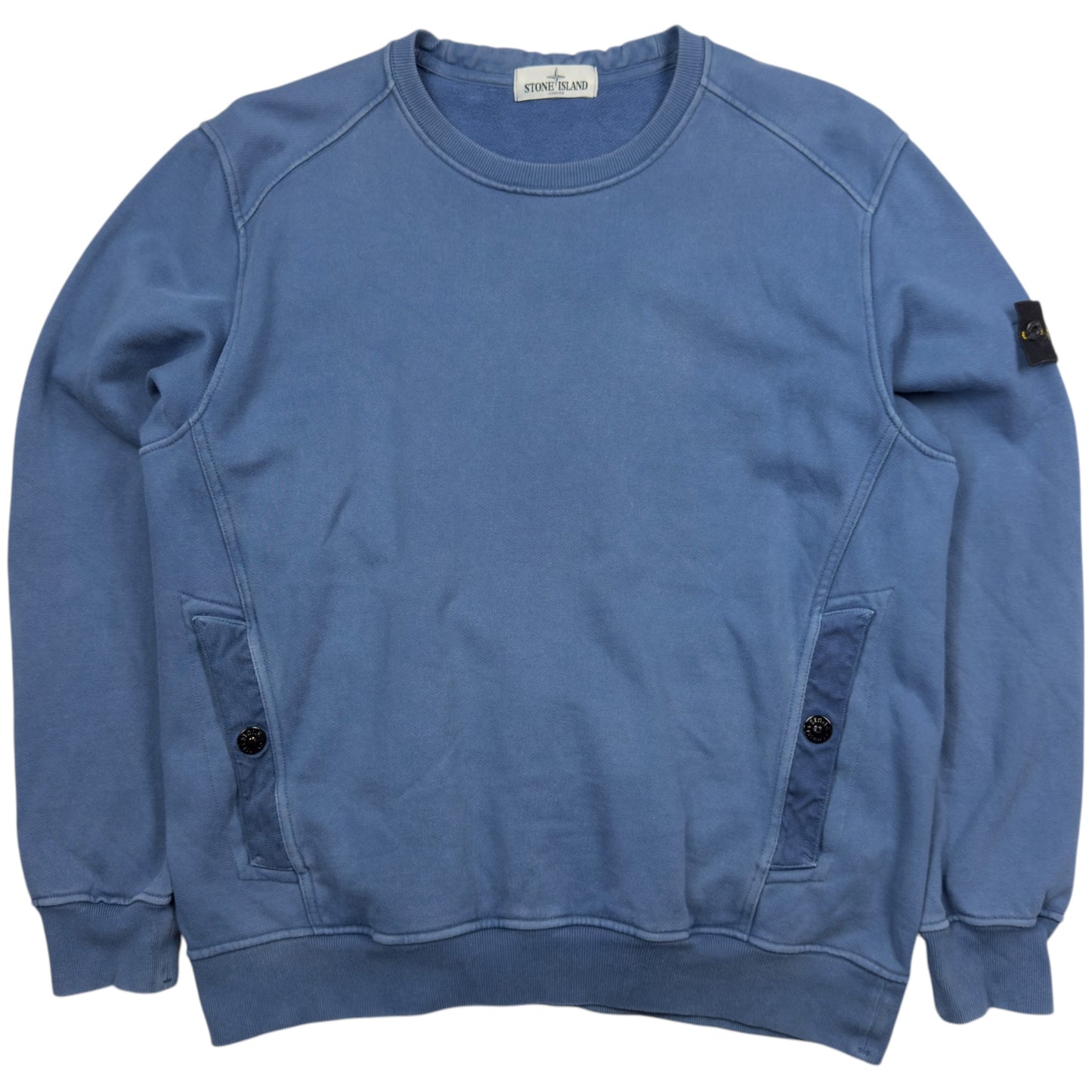 A/W 13 Stone Island Pocket Crewneck Sweater - Blue