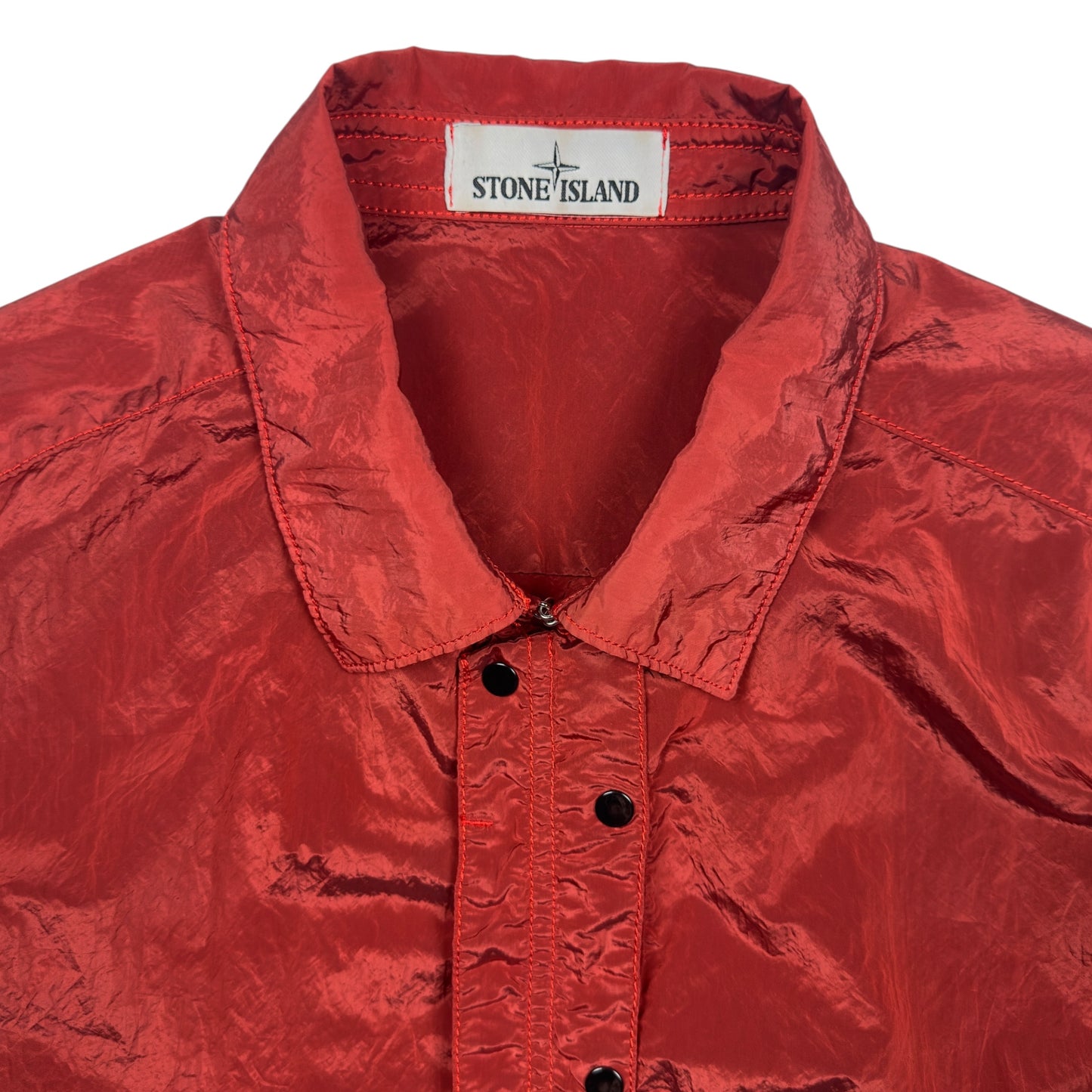 S/S 16 Stone Island Nylon Metal Overshirt - Red